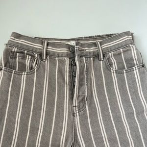 Pacsun striped high waisted jeans